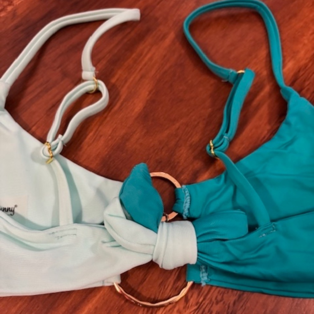 Two-Tone Ring Detail Bikini Set - Picture 12 of 15